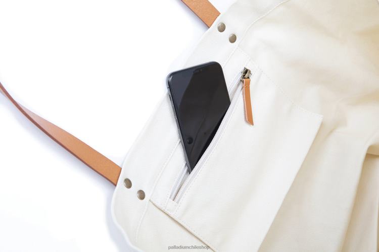 bolsas Marfil 48PB325 Palladium tote redondo con logo unisexo