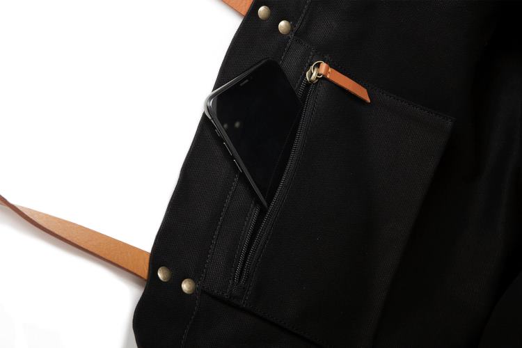 bolsas negro 48PB327 Palladium tote redondo con logo unisexo