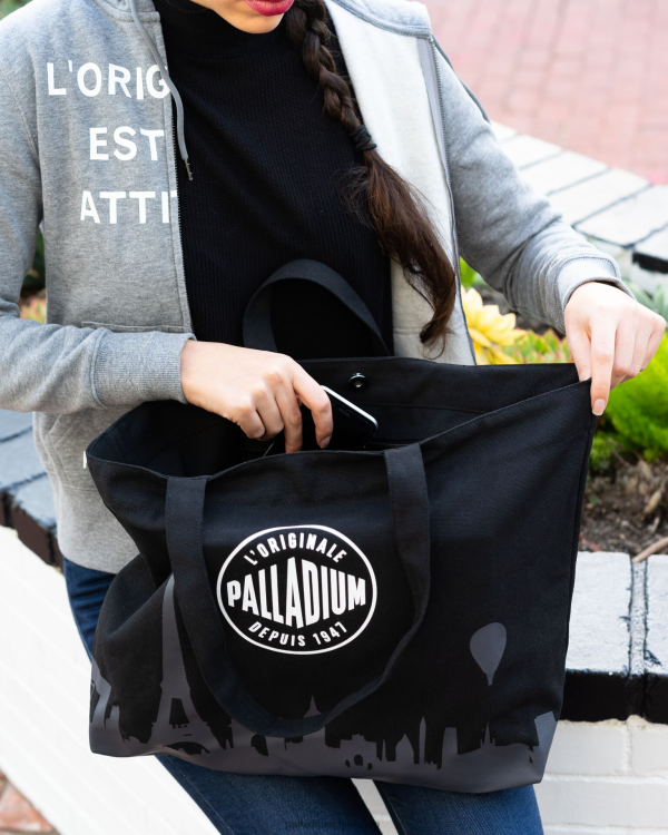 bolsas negro/gris 48PB330 Palladium bolso de parís unisexo