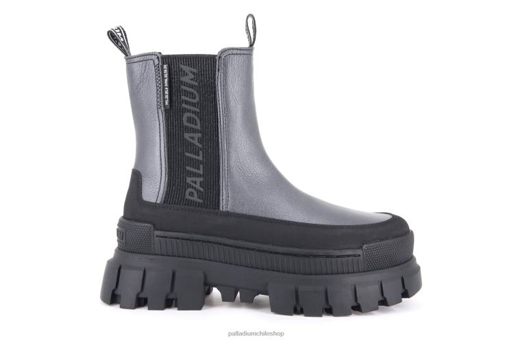 botas Plateado oscuro 48PB275 Palladium revuelta guardabosques de chelsea mujer