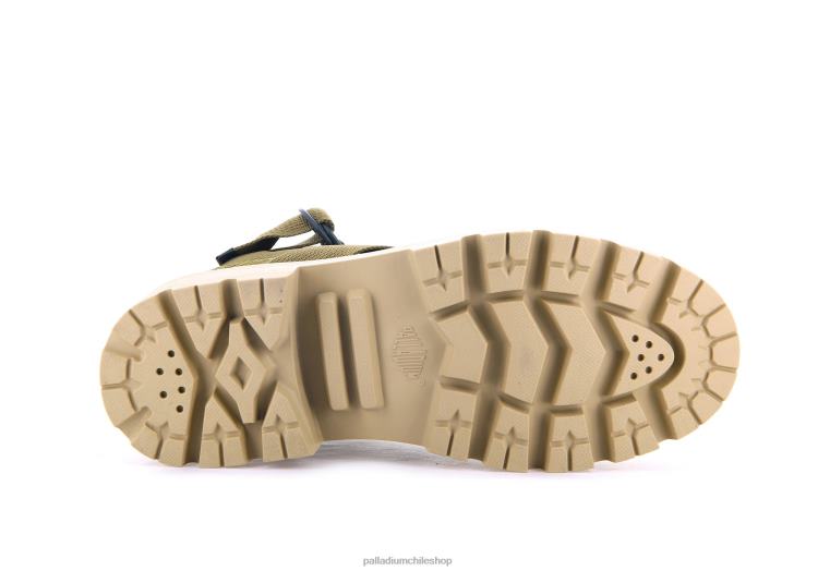 botas aceituna 48PB252 Palladium pallabase tacto s tx mujer