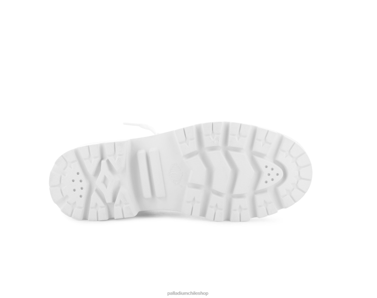 botas blanco 48PB262 Palladium cuero palabase mujer