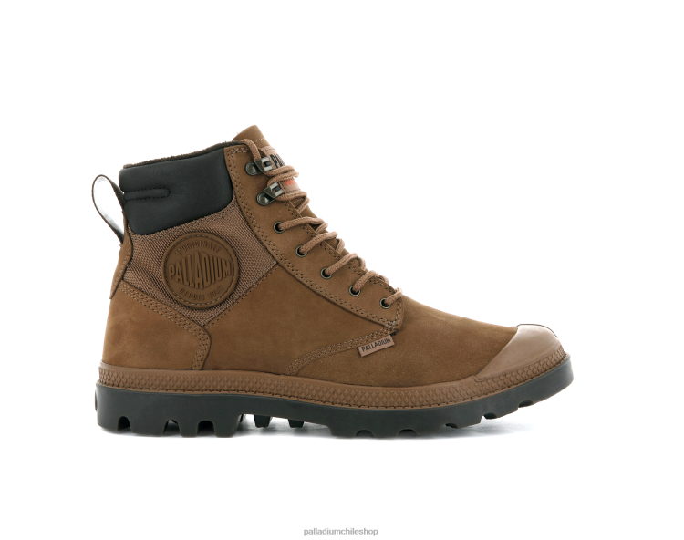 botas caoba 48PB127 Palladium pampa escudo wpplus lux unisexo