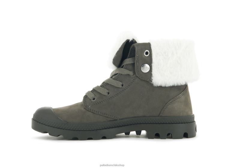 botas cachorro 48PB228 Palladium blusa holgada de nubuck mujer