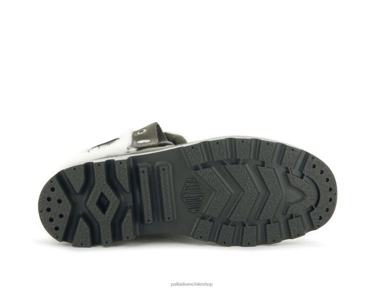 botas cachorro 48PB228 Palladium blusa holgada de nubuck mujer