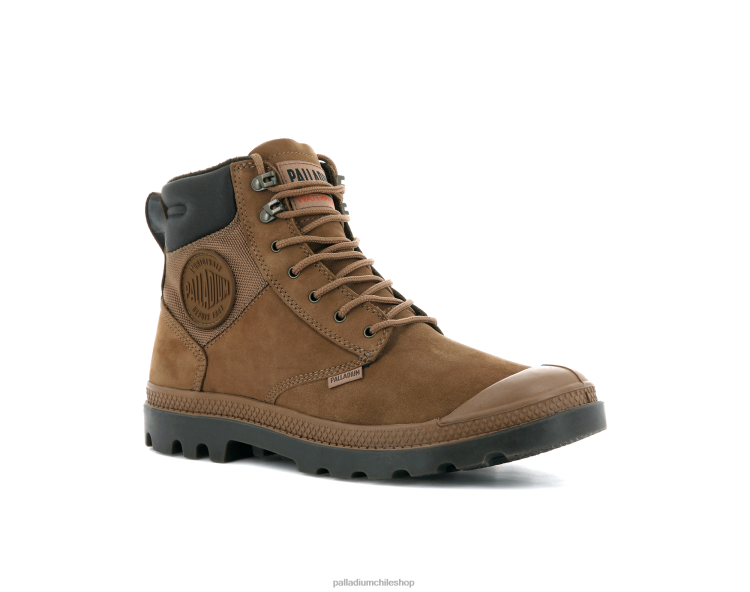 botas caoba 48PB127 Palladium pampa escudo wpplus lux unisexo
