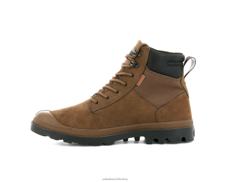 botas caoba 48PB127 Palladium pampa escudo wpplus lux unisexo