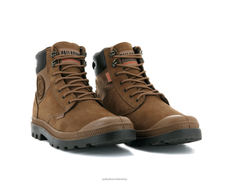 botas caoba 48PB127 Palladium pampa escudo wpplus lux unisexo