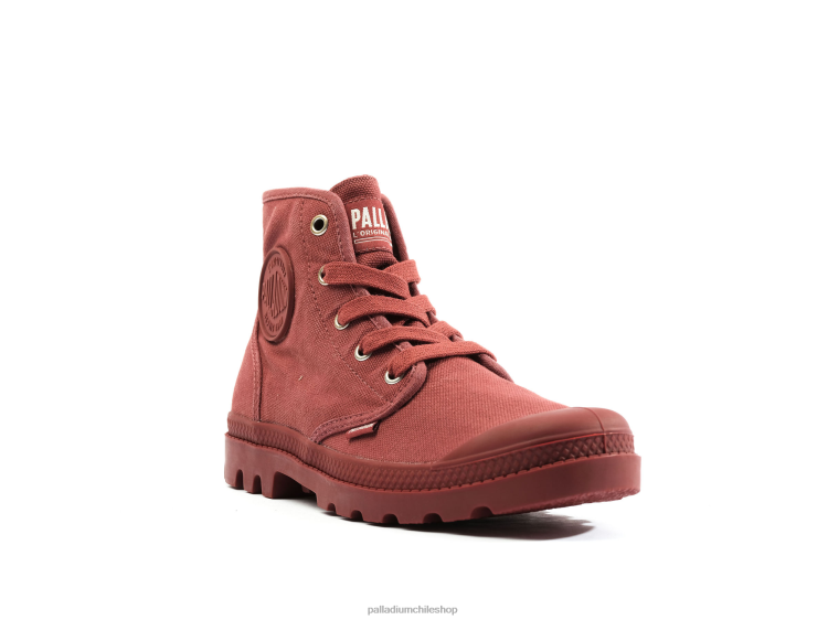 botas cera roja 48PB227 Palladium wopampa hola mujer