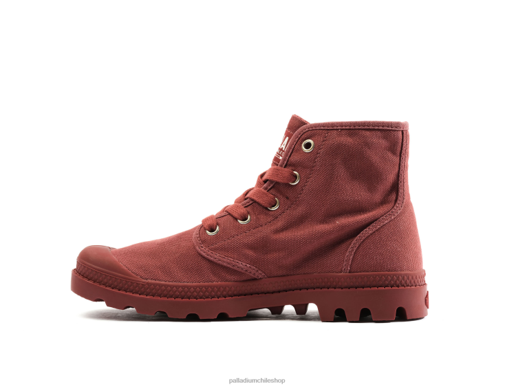 botas cera roja 48PB227 Palladium wopampa hola mujer