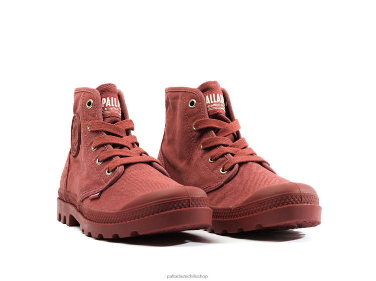 botas cera roja 48PB227 Palladium wopampa hola mujer