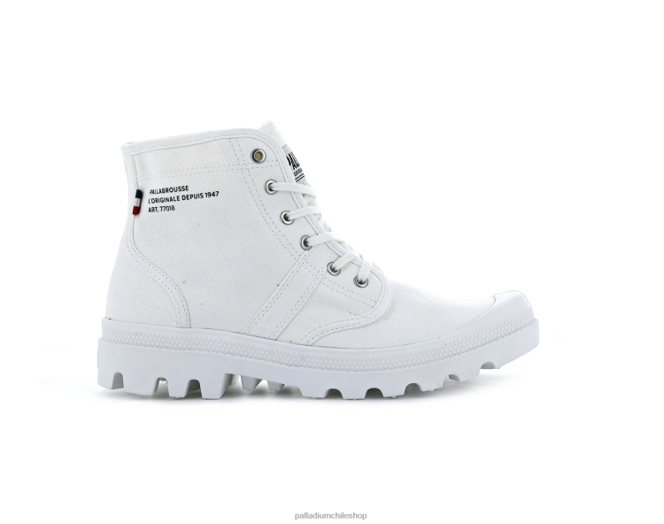 botas estrella blanca 48PB124 Palladium legión pallabrousse unisexo