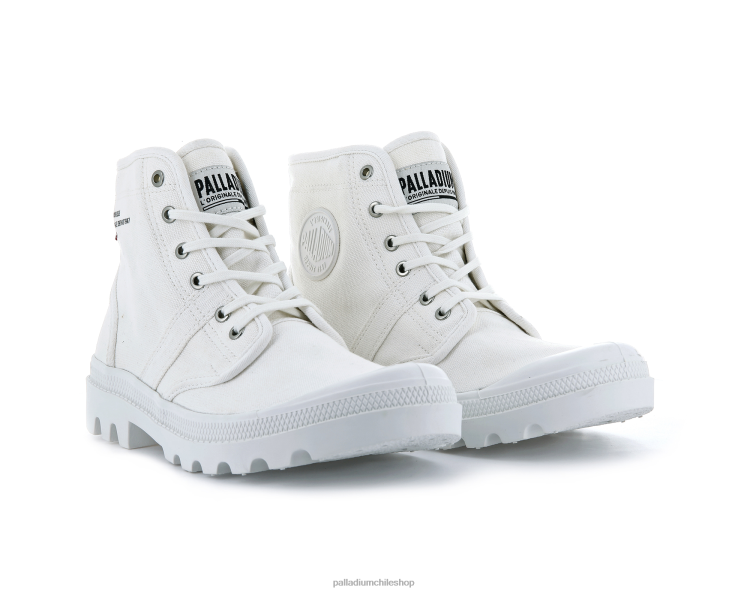 botas estrella blanca 48PB124 Palladium legión pallabrousse unisexo
