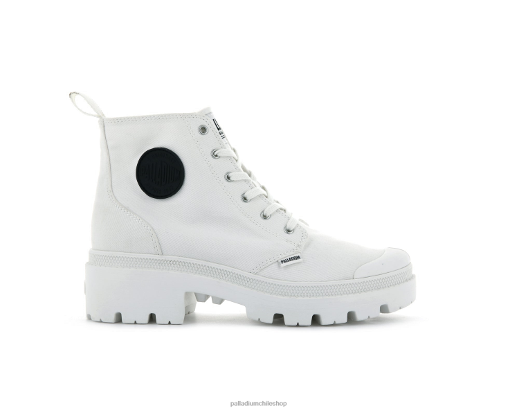 botas estrella blanca 48PB260 Palladium sarga pallabase mujer