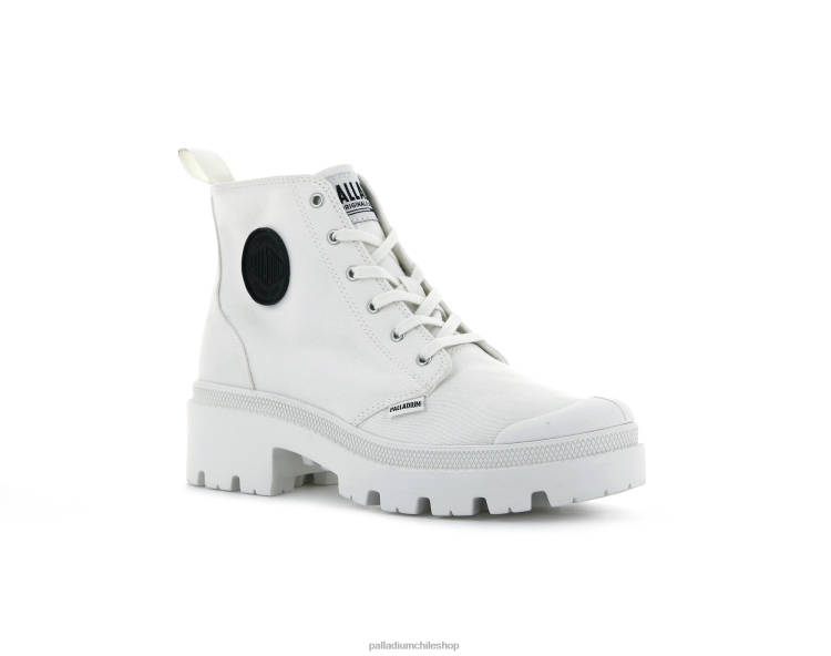 botas estrella blanca 48PB260 Palladium sarga pallabase mujer