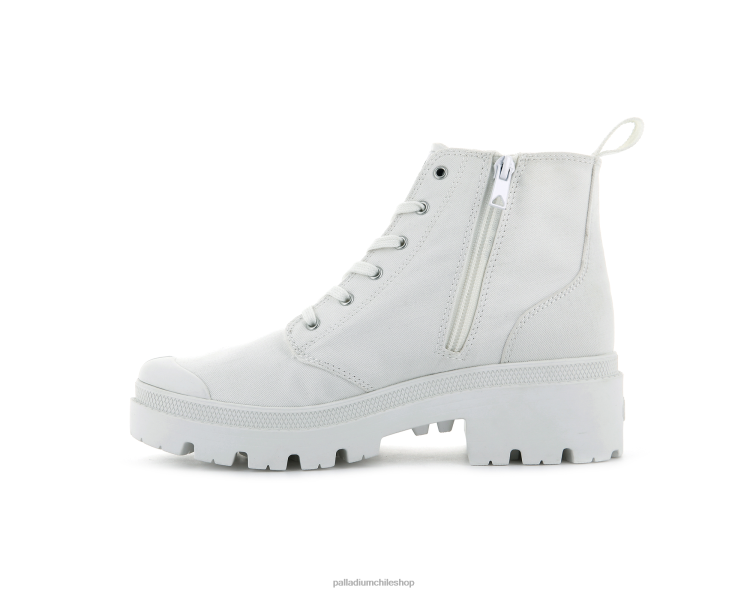 botas estrella blanca 48PB260 Palladium sarga pallabase mujer