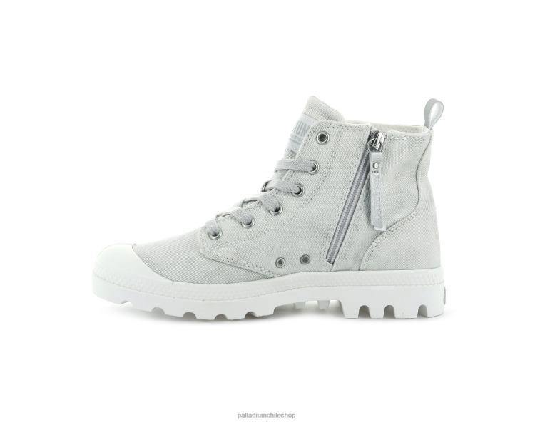 botas estrella blanca 48PB264 Palladium pampa zip desertwash mujer