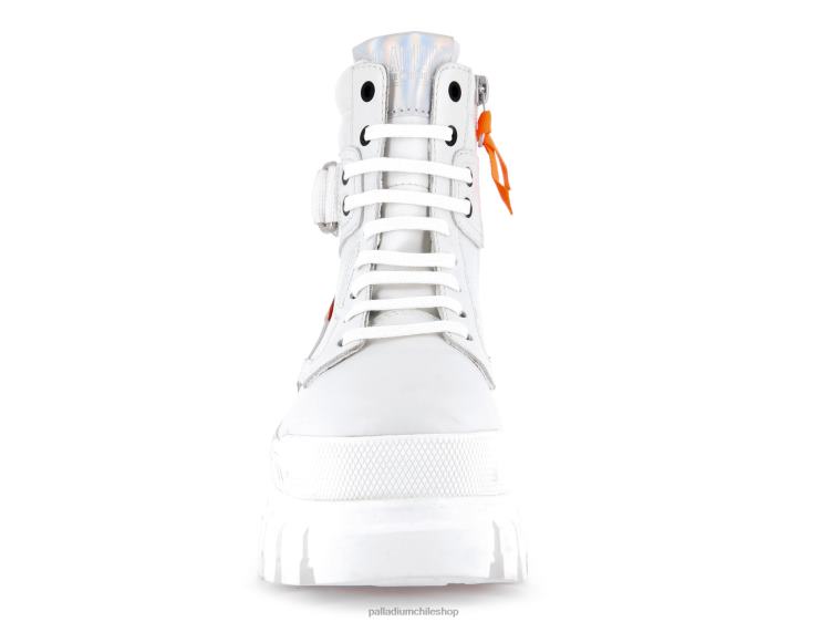 botas estrella blanca 48PB296 Palladium guardabosques deportivo revuelta mujer