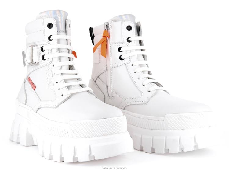 botas estrella blanca 48PB296 Palladium guardabosques deportivo revuelta mujer