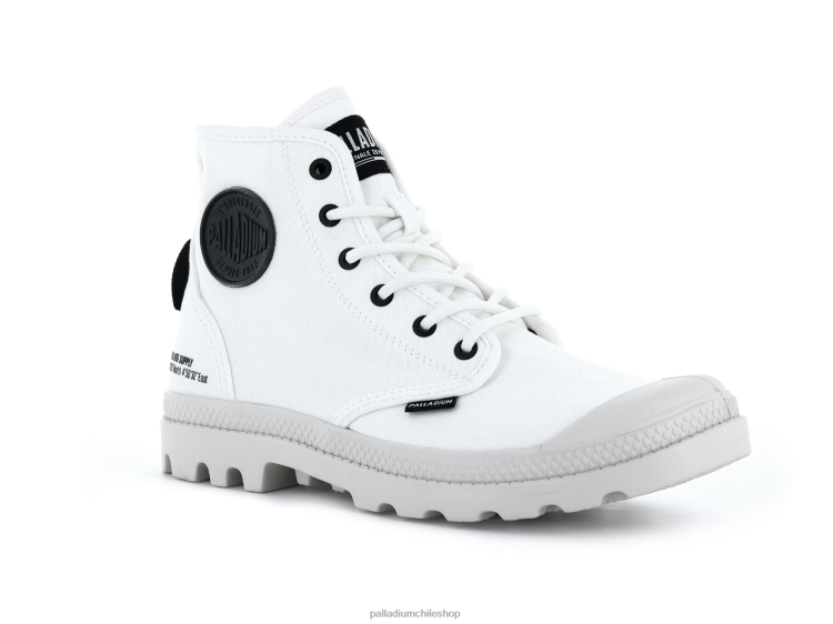 botas estrella blanca 48PB68 Palladium pampa hola htg unisexo