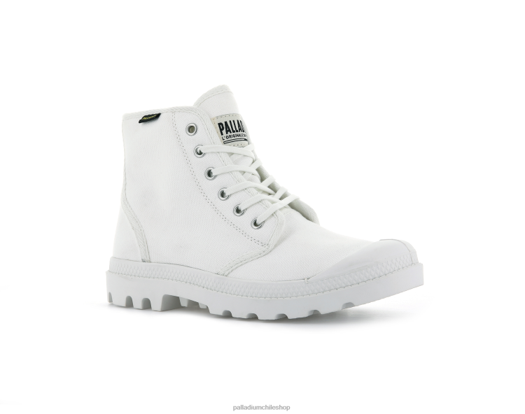 botas estrella blanca 48PB90 Palladium pampa hola original unisexo
