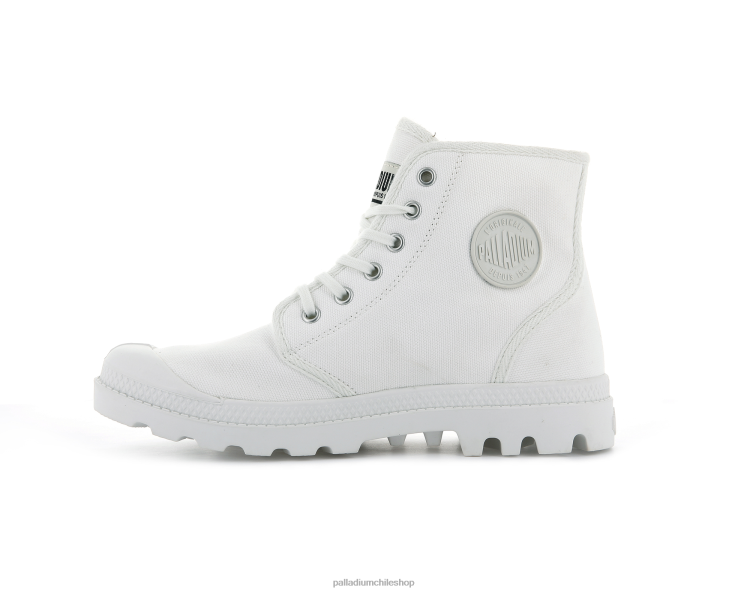 botas estrella blanca 48PB90 Palladium pampa hola original unisexo