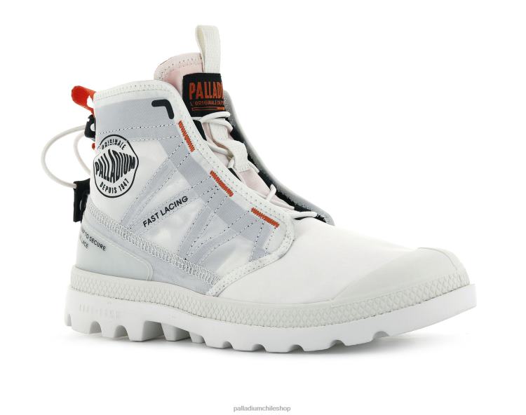 botas estrella blanca 48PB98 Palladium pampa travel lite unisexo