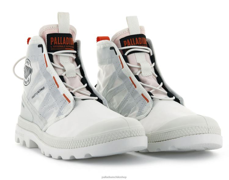botas estrella blanca 48PB98 Palladium pampa travel lite unisexo