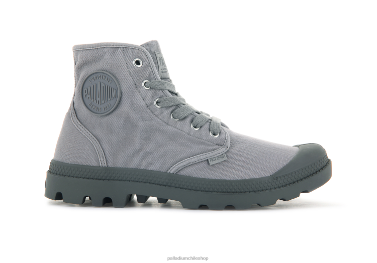 botas franela gris 48PB87 Palladium pampa hola hombres