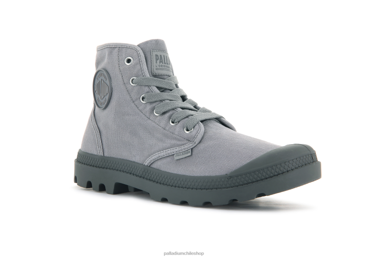 botas franela gris 48PB87 Palladium pampa hola hombres