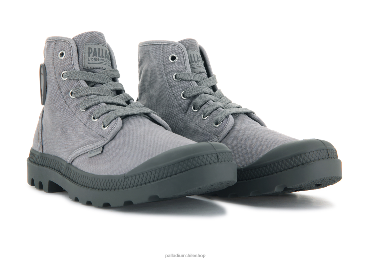 botas franela gris 48PB87 Palladium pampa hola hombres
