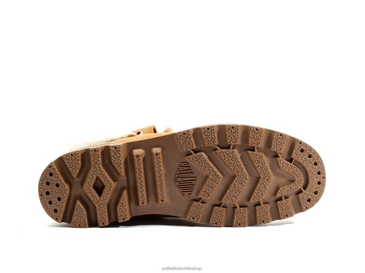 botas manzana canela 48PB272 Palladium blusa holgada de nubuck mujer