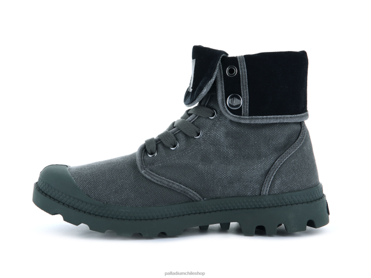 botas metálico/negro 48PB49 Palladium holgado hombres