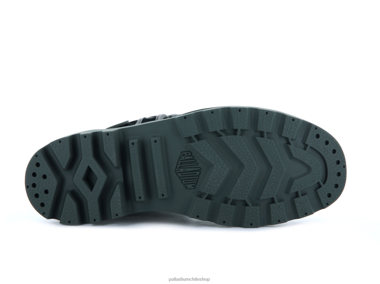 botas metálico/negro 48PB49 Palladium holgado hombres