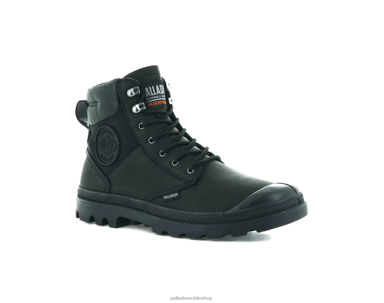 botas negro 48PB100 Palladium pampa escudo wpplus lth unisexo