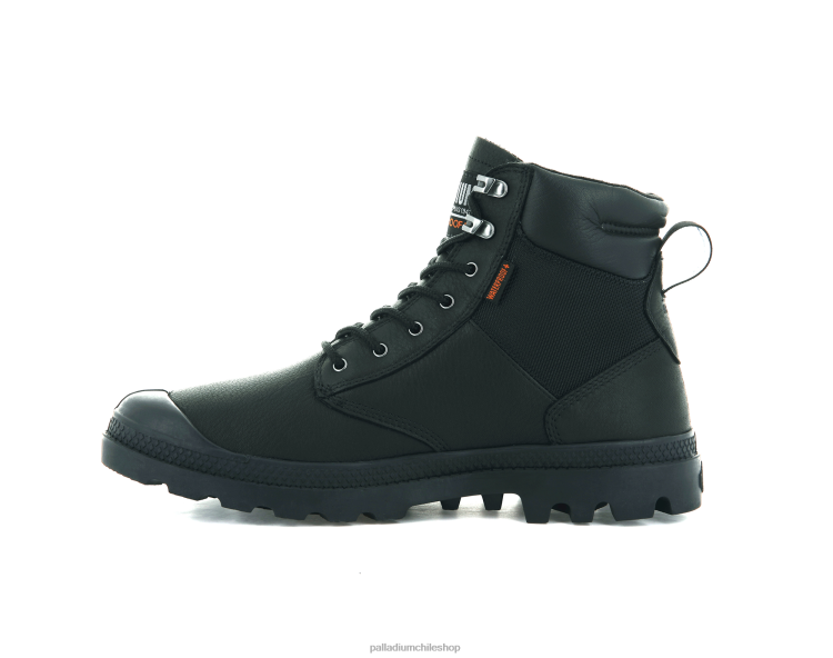 botas negro 48PB100 Palladium pampa escudo wpplus lth unisexo