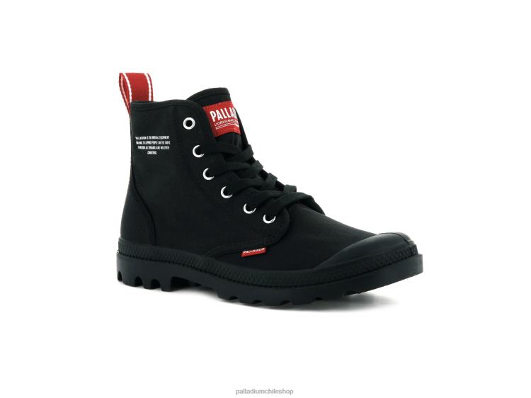 botas negro 48PB107 Palladium pampa hola atrévete unisexo