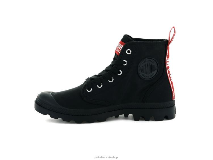 botas negro 48PB107 Palladium pampa hola atrévete unisexo