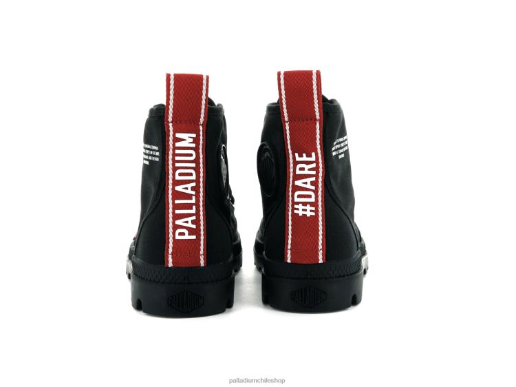 botas negro 48PB107 Palladium pampa hola atrévete unisexo