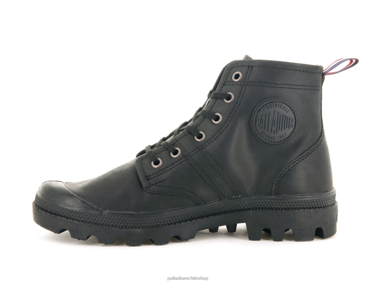 botas negro 48PB23 Palladium cuero pallabrousse 75 unisexo