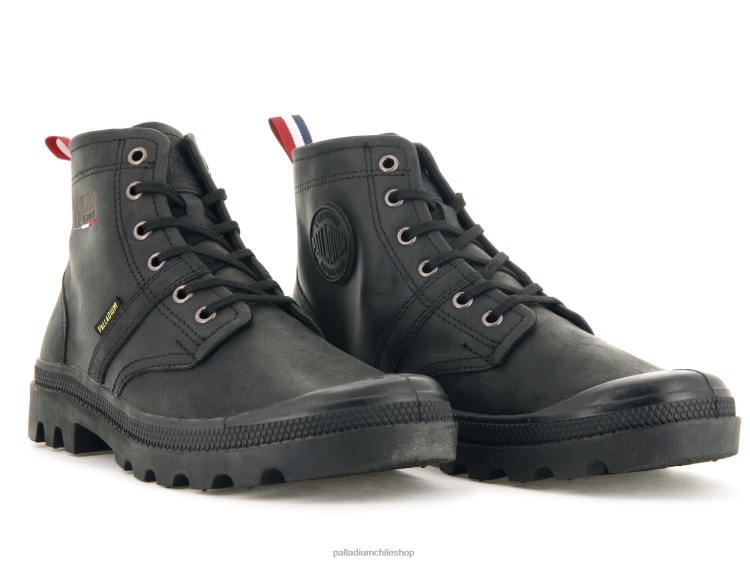 botas negro 48PB23 Palladium cuero pallabrousse 75 unisexo