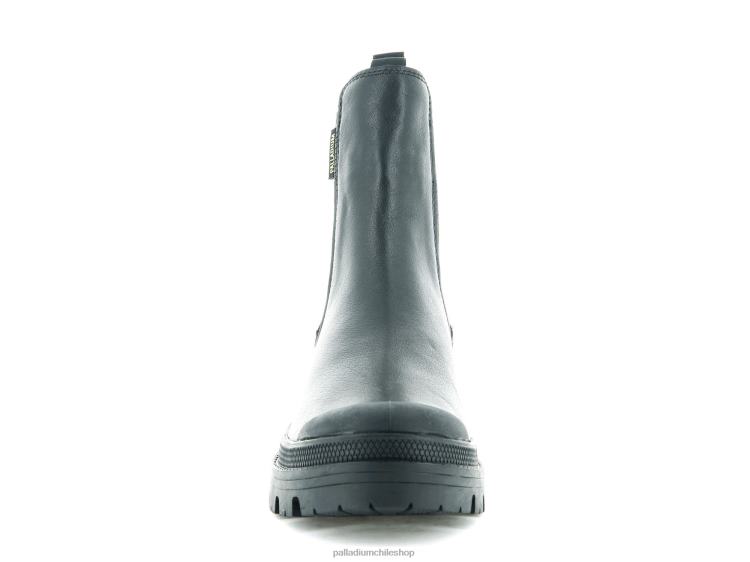 botas negro 48PB234 Palladium piel pallabase chelsea mujer
