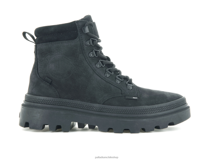botas negro 48PB235 Palladium pallatrooper excursionista nubuck mujer