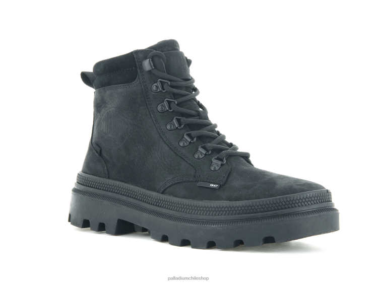 botas negro 48PB235 Palladium pallatrooper excursionista nubuck mujer
