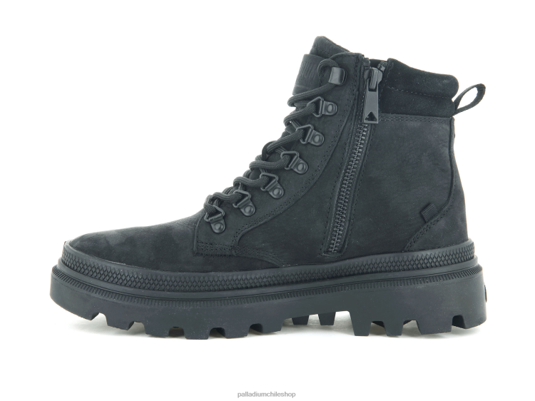 botas negro 48PB235 Palladium pallatrooper excursionista nubuck mujer