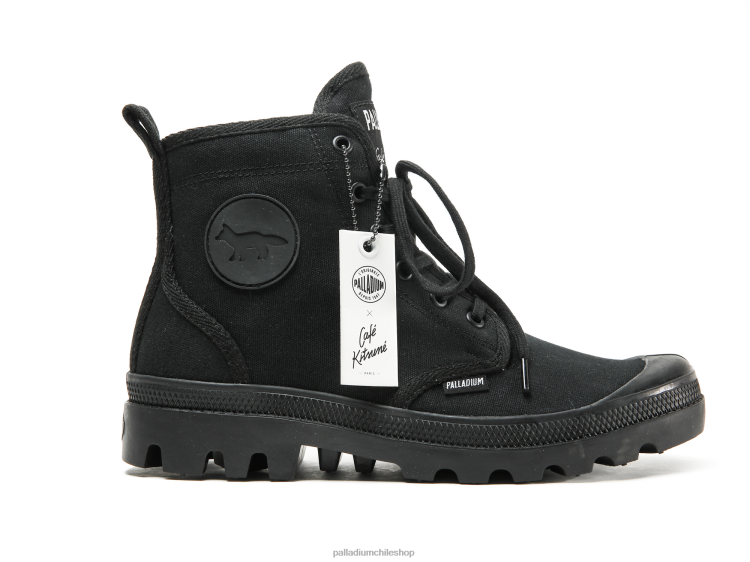 botas negro 48PB27 Palladium pallabrousse x kitsune unisexo
