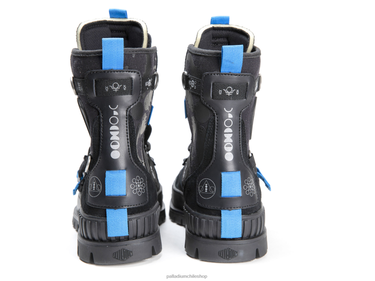 botas negro 48PB37 Palladium pallashock x destino unisexo