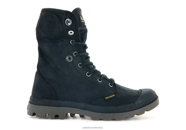 botas negro 48PB82 Palladium cera holgada pampa unisexo