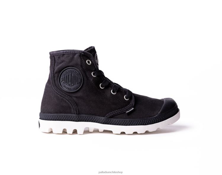botas negro/malvavisco 48PB267 Palladium wopampa hola mujer