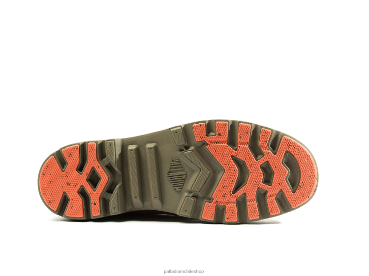 botas peruarca/rojo cera 48PB44 Palladium pampa liteplus recicla wpplus unisexo